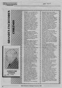 Grandes escritores chilenos  [artículo].