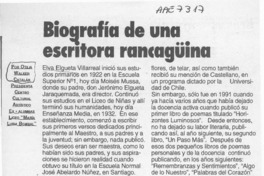Biografía de una escritora rancagüina  [artículo] Otilia Walker Catalán.