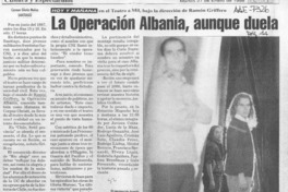 La operación Albania, aunque duela  [artículo] Carmen Gloria Muñoz.