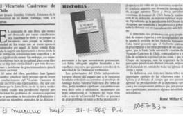 El vicariato castrense de Chile  [artículo] René Millar C.