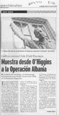 Muestra desde O'Higgins a la operación Albania  [artículo] Leopoldo Pulgar I.