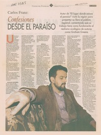 Carlos Franz, confesiones desde el paraíso
