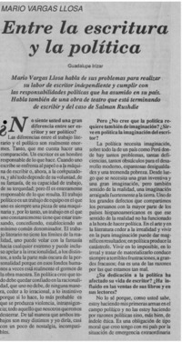 Vargas Llosa en "La Segunda", almuerzo con líderes de opinión