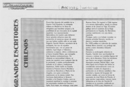 Grandes escritores chilenos