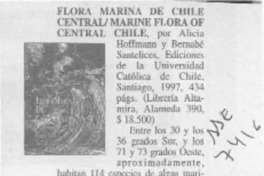 Flora marina de Chile central  [artículo].