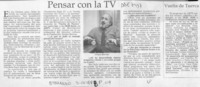 Pensar con la TV  [artículo].