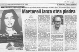 Martorell lanza otra piedra  [artículo] V. M.