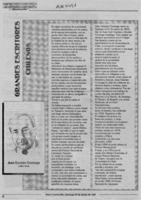 Grandes escritores chilenos  [artículo].