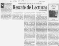 Rescate de lecturas  [artículo] Salvattori Coppola.