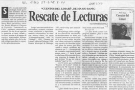 Rescate de lecturas  [artículo] Salvattori Coppola.