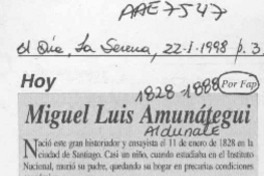 Miguel Luis Amunátegui