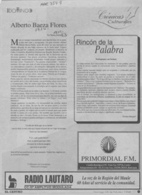 Alberto Baeza Flores