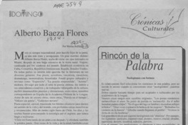 Alberto Baeza Flores