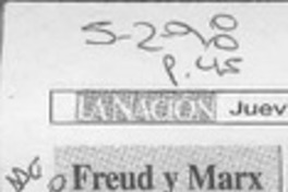 Freud y Marx desde hoy en la Sala Arena  [artículo].