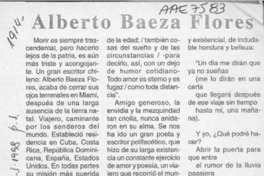 Alberto Baeza Flores