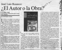 El autor o la obra?