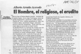 El Hombre, el religioso, el erudito  [artículo] Mario Noceti Zerega.