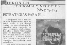 Estrategias para el --  [artículo]