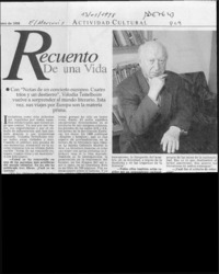 Recuento de una vida  [artículo].