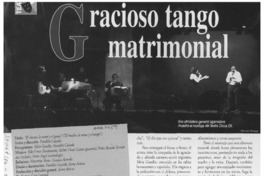 Gracioso tango matrimonial  [artículo] Italo Passalacqua C.