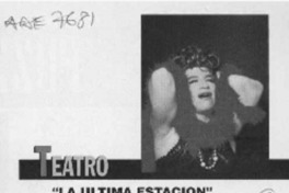 "La Ultima estación"  [artículo].