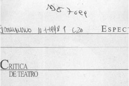 "La voluntad de morir" atractivo escénico  [artículo] Carola Oyarzún L.