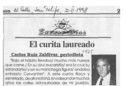 El curita laureado  [artículo] Carlos Ruiz Zaldivar.