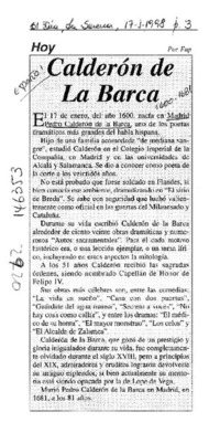 Calderón de la Barca