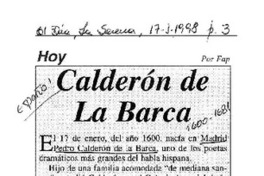 Calderón de la Barca