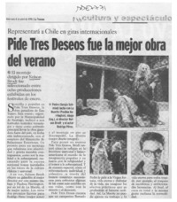 Pide tres deseos fue la mejor obra del verano  [artículo].