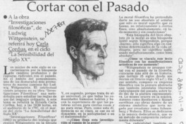 Cortar con el pasado  [artículo] Carolina Andonie Dracos.