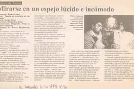 Mirarse en un espejo lúcido e incómodo