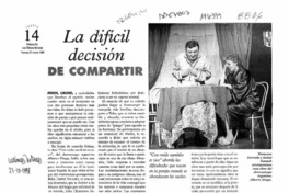 La Difícil decisión de compartir  [artículo].