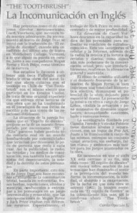 La incomunicación en inglés