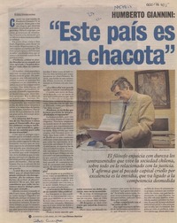 "Este país es una chacota"  [artículo] Andrés Urruticoechea.