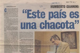 "Este país es una chacota"  [artículo] Andrés Urruticoechea.