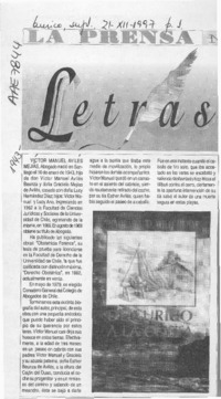 Letras  [artículo].