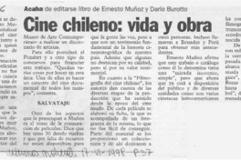Cine chileno, vida y obra  [artículo].