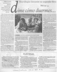 Dime cómo duermes --