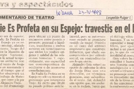 Nadie es profeta en su espejo, travestis en el bar
