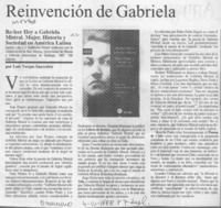Reinvención de Gabriela  [artículo] Luis Vargas Saavedra.