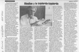 Moulian y la izquierda-izquierda  [artículo] Sergio Muñoz.