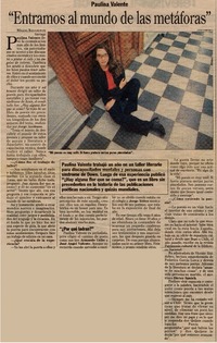 "Entramos al mundo de las metáforas"