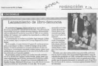 Lanzamiento de libro-denuncia  [artículo].