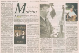 Desmitificar al maestro