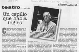 Un cepillo que habla inglés  [artículo] As.