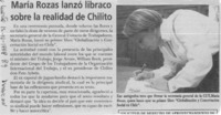 María Rozas lanzó libraco sobre la realidad de Chilito