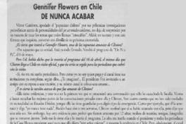 Gennifer Flowers en Chile de nunca acabar  [artículo] A. K. W.