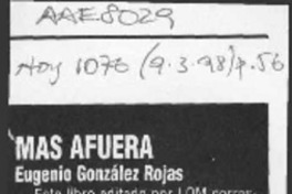 Más afuera  [artículo].