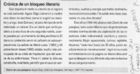 Crónica de un bloqueo literario  [artículo].